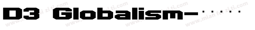 D3 Globalism字体转换